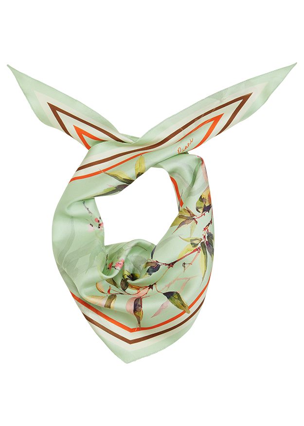 Schal, Schalsquare, Floralmuster, Papprojekt, Schal