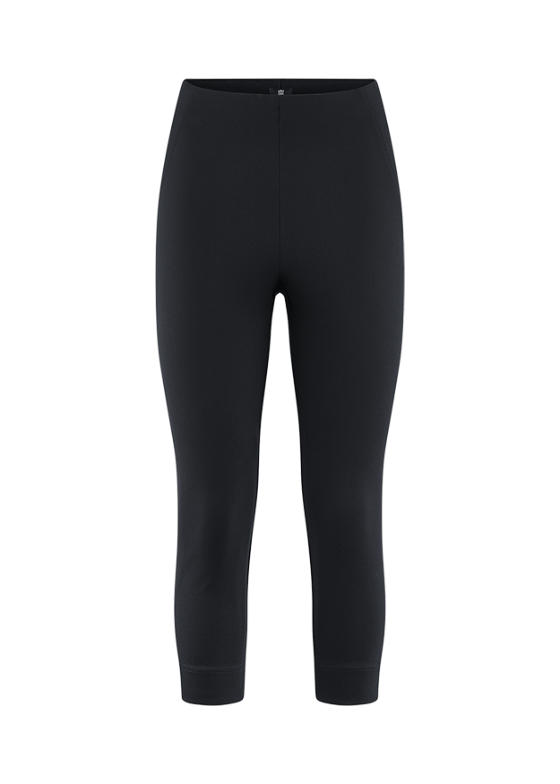 leggings, schwarz, dehnbare, mitte, schmal