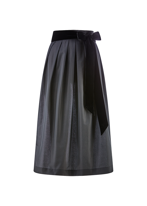 Dirndl Apron with Velvet Bow