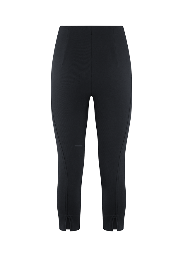 Hose, Leggings, Schwarz, Kniebund, Nahtführung