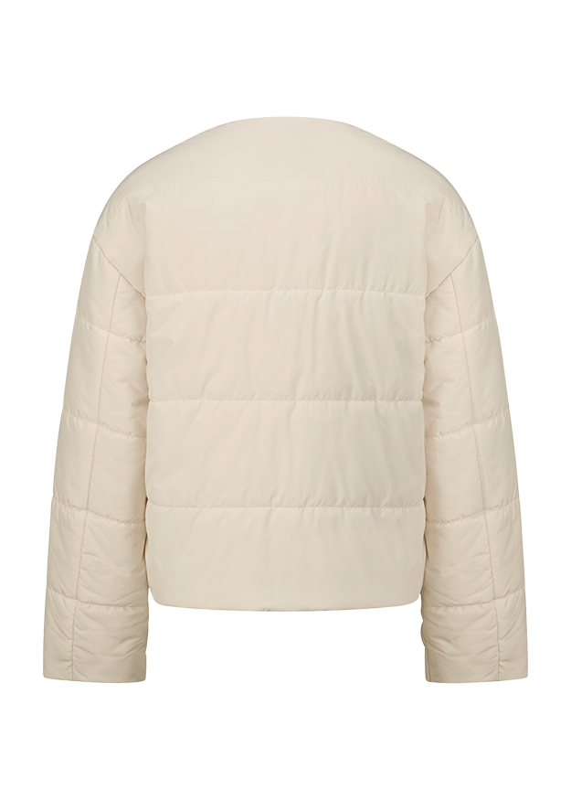 Daunenjacke, Puffer, Beige, Quilted, Mantel