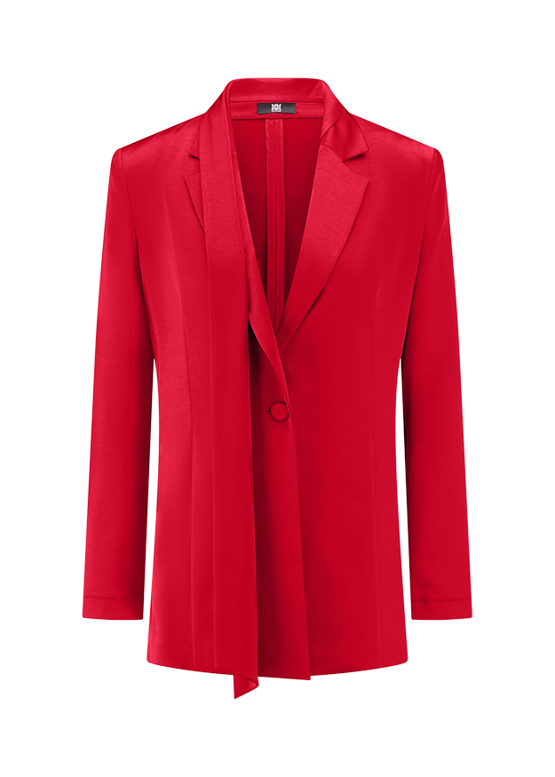 Blazer, Rot, Ein-Knopf, Sakko?, Lange Ärmel