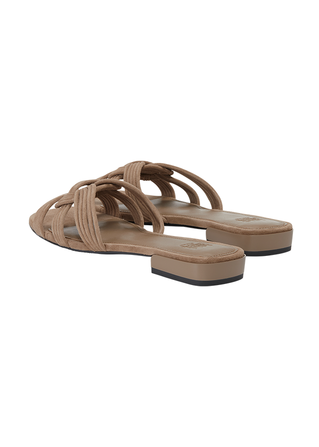 Sandalen, Klette, Schuh, Sandalen mit Quasten, Beige