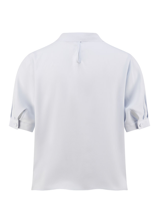 Bluse mit Bindeschleife