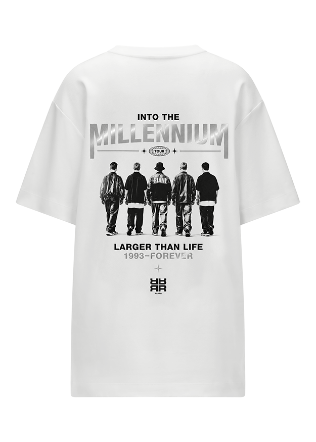T-Shirt, Weiß, Grafik, Rückenprint, Band-Tee