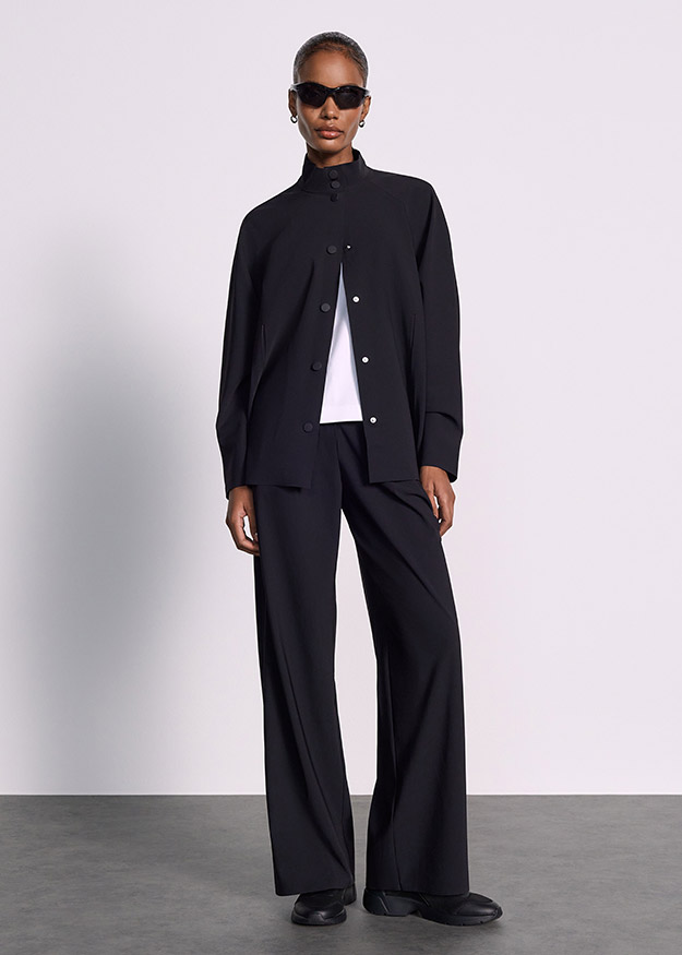 jacke, oversize, nordischer stil, knopfleiste, uniformlook