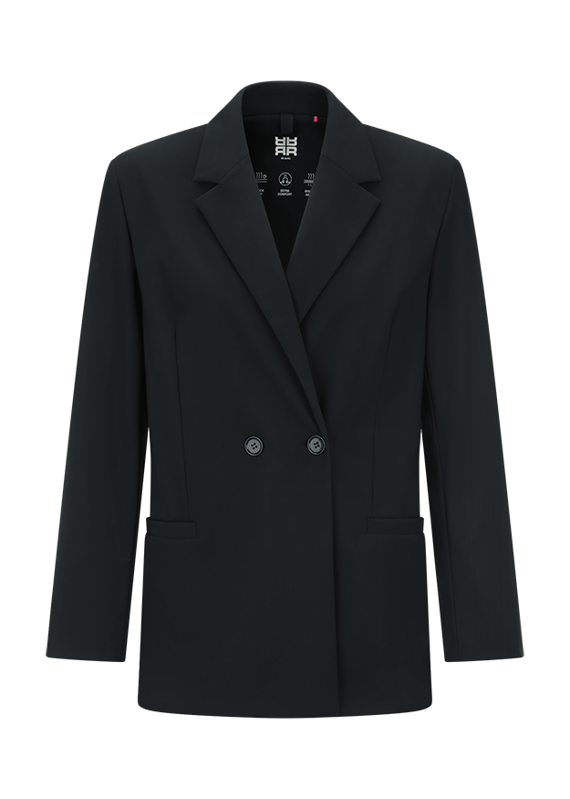 Blazer, Blazerjacke, dunkel, zwei Knöpfe, Revers