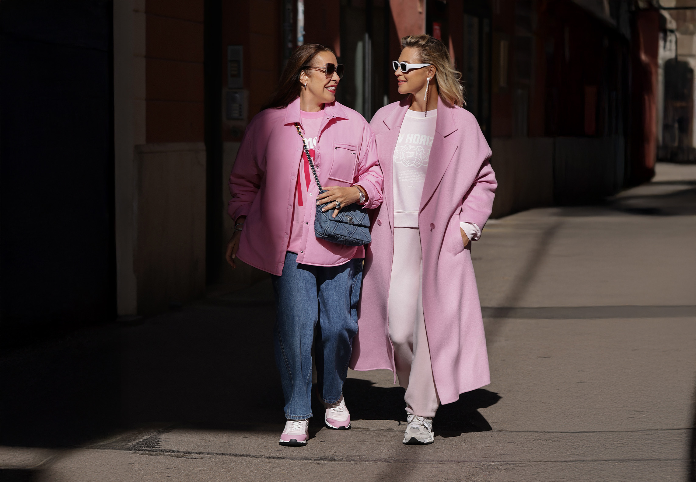 Mantel, Handtasche, Langarm, Jacke, Jeans