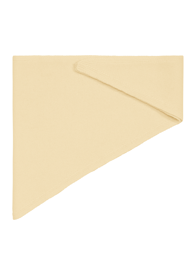 Beige Schal, Wollschal, 2-lagig, Geometrischer Schal, Schal mit Ecken