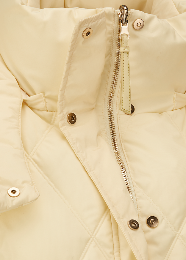 Jacke, Hautfarbe, Reißverschluss, Knopf, gequiltet