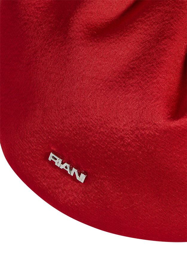 Roter Stoff, Textiloberfläche, FILA-Logo