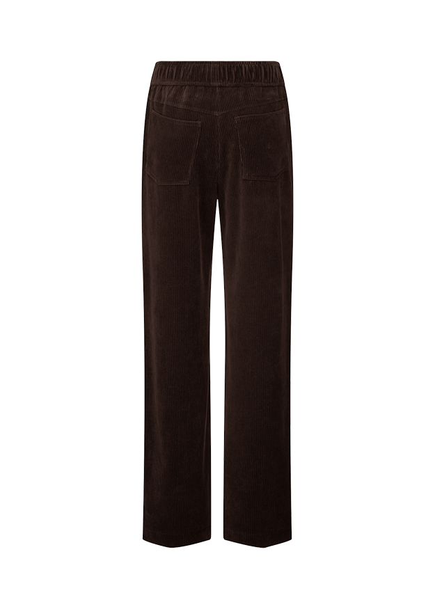 Kordstoff, Hose, Braun, Gesäßtaschen, Elastischer Bund