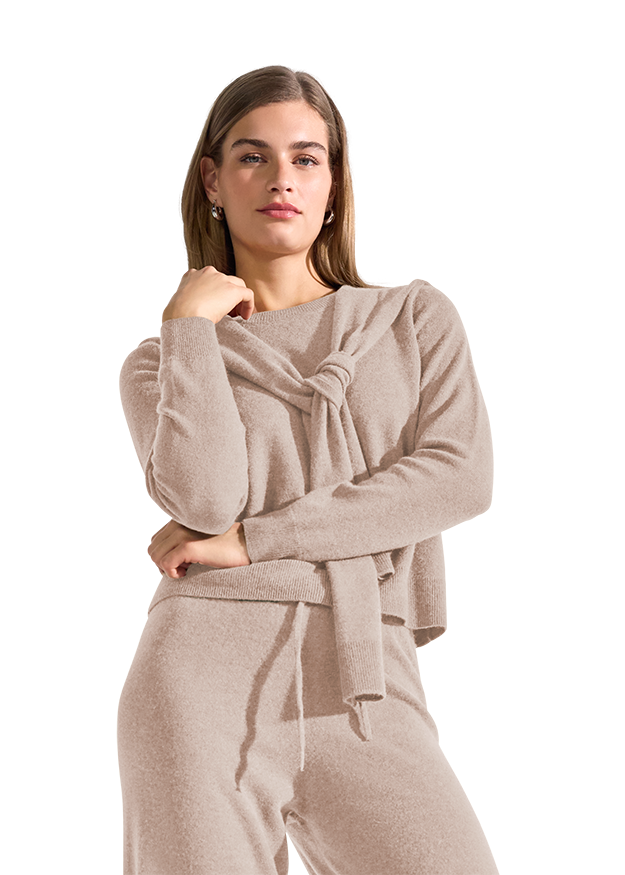 Knitted Jumper with Cape