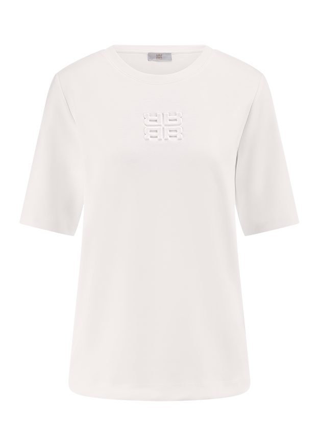 T-Shirt, Weiß, Kurzarm, Rundhals, Logo-Motiv