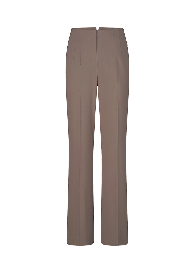 Hose, Hosenbein, Beige, Gerade Passform, Glatt