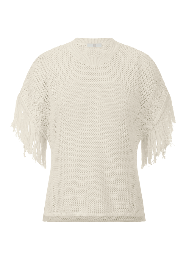 Knitted Shirt wirh Fringes Knitted Shirt wirh Fringes