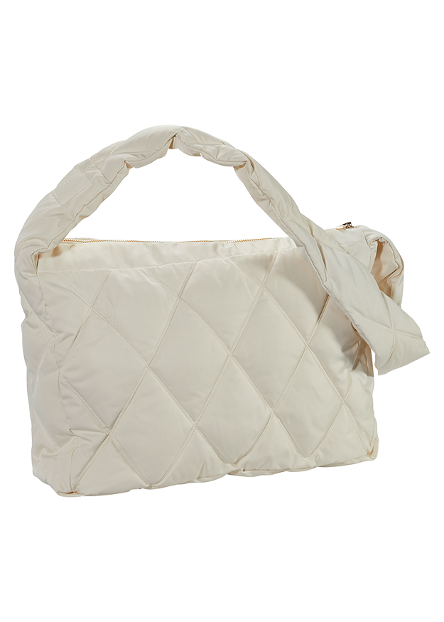 Tasche, Quilted, Beige, Handtasche, Gepolstert