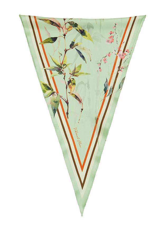 Bandana, Tuch, Floral, Muster, Grün