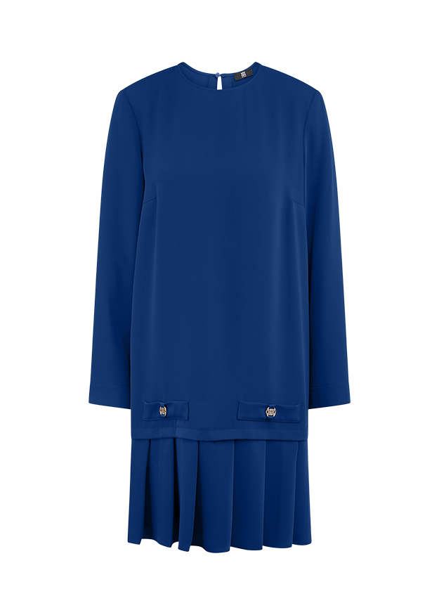 Kleid mit Faltensaum