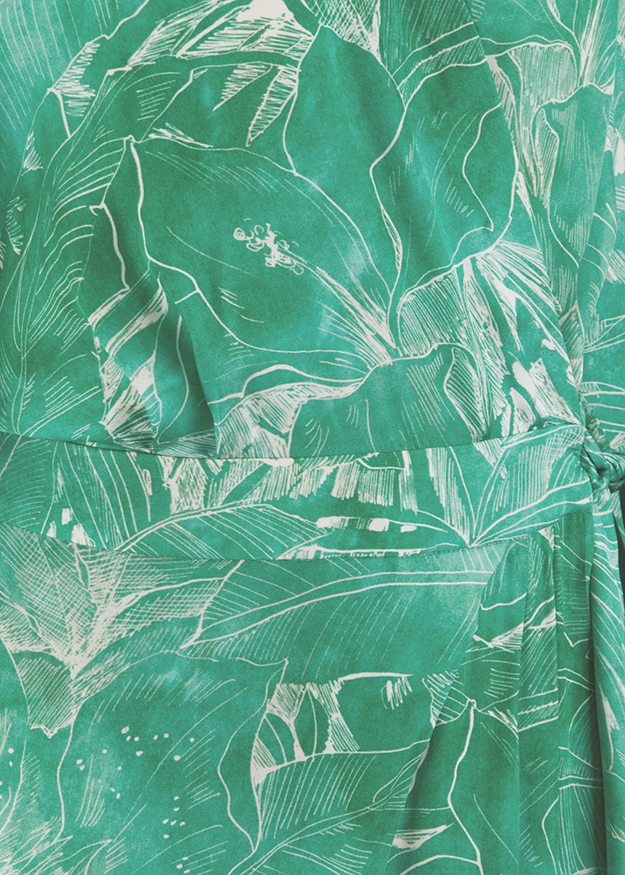 shirt, green, floral, pattern, fabric