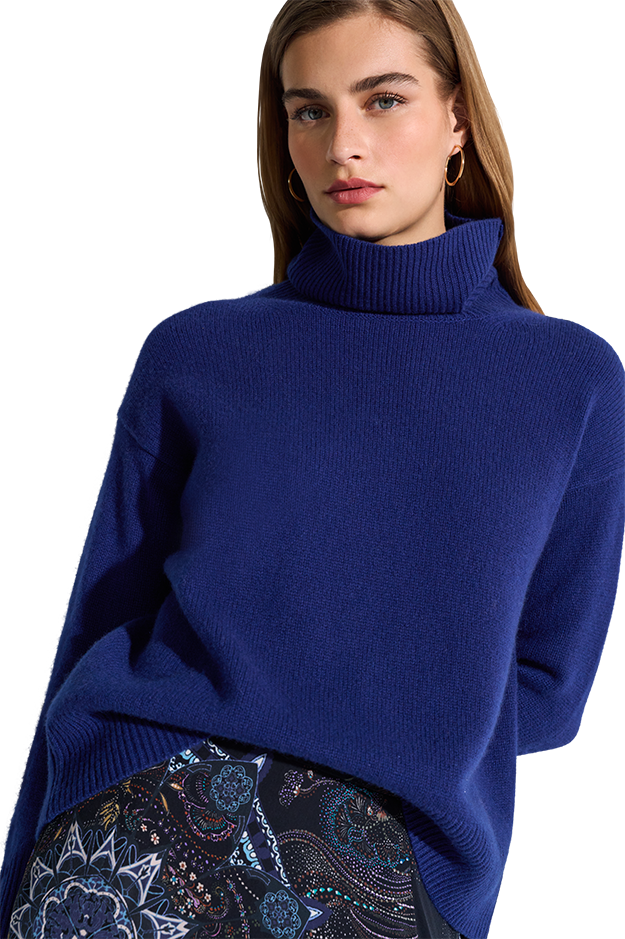Kaschmirpullover mit Rollkragen