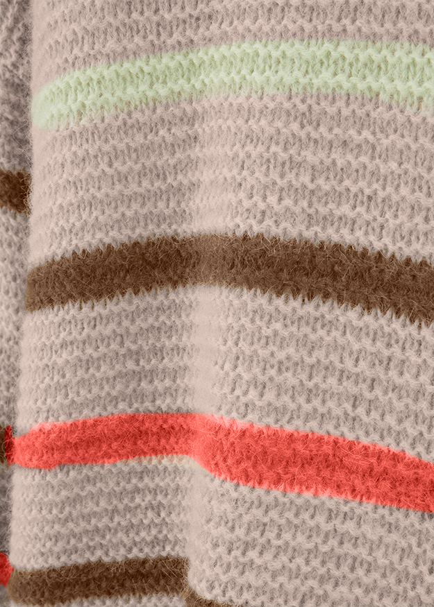 strickjacke, oversize, pastell, streifen, textur