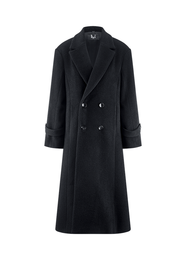 Long Alpaca-Blend Coat