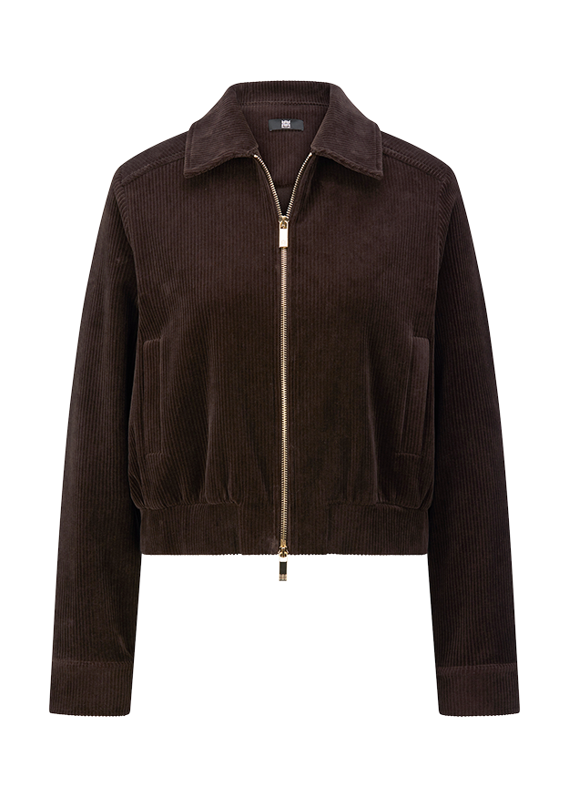 Corduroy, Jacke, Reißverschluss, Gepolstert?, Dunkelbraun