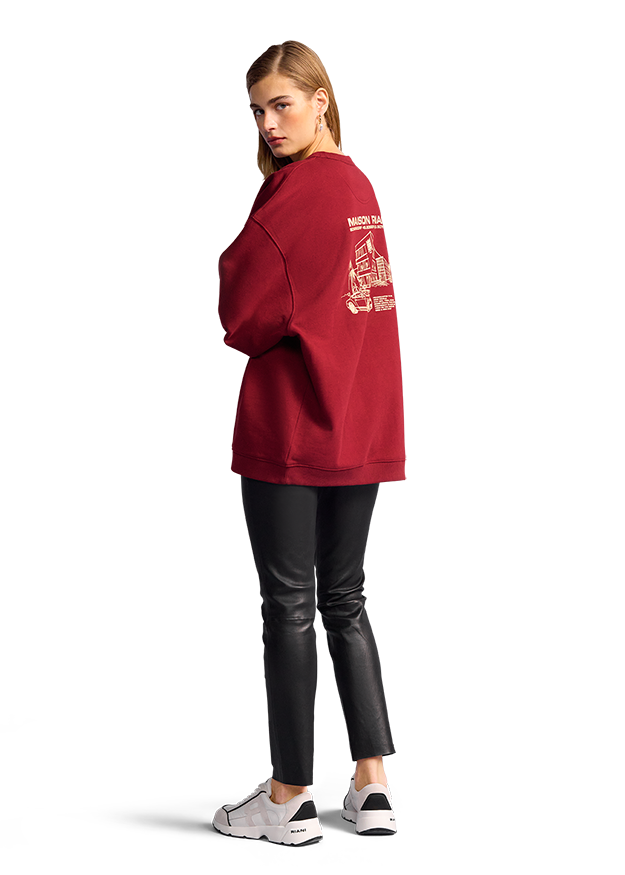 Sweatshirt with Maison RIANI Print Sweatshirt with Maison RIANI Print