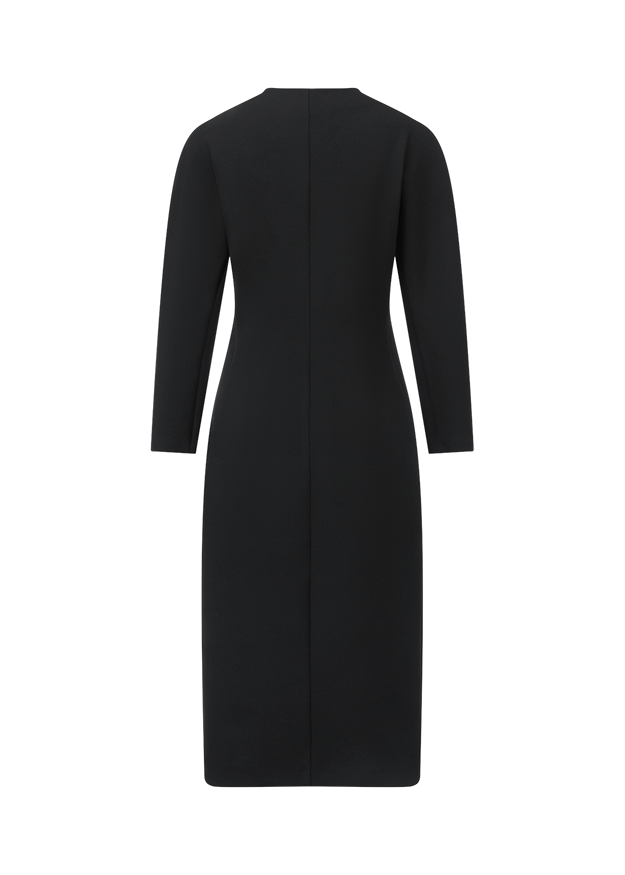 Kimono?, Lange Robe, Schwarz, Rückenansicht, Mantelartig