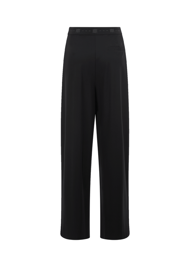 Hose, Hosen, Schwarz, weite Beine, Elastischer Bund