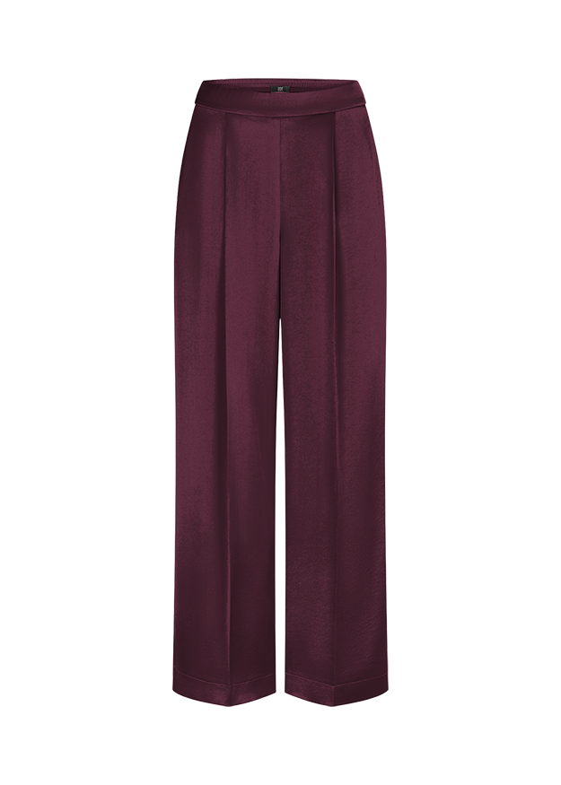 hose, palazzo, lila, weich, glänzend