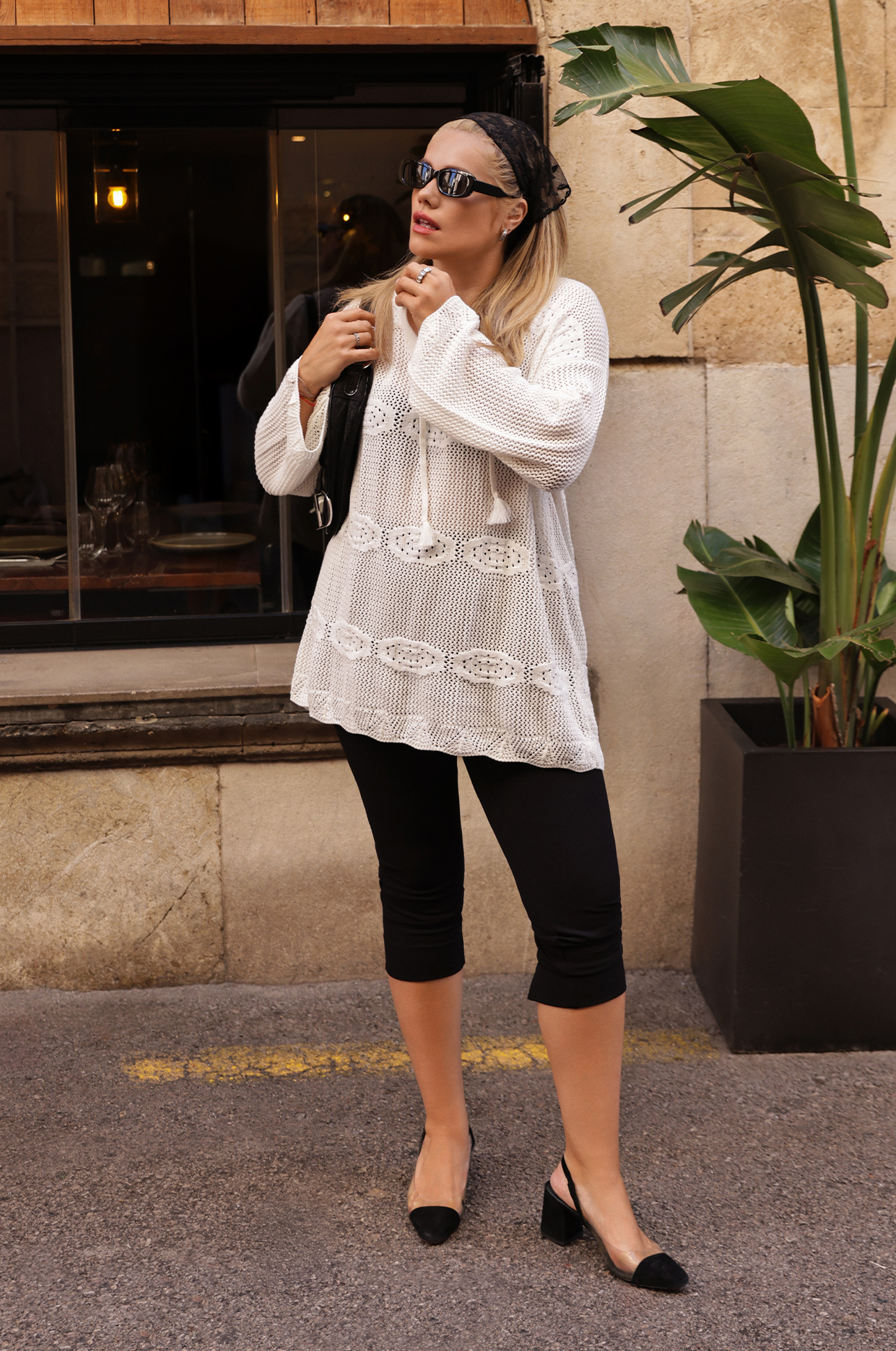 Bluse, Langarm, Schuh, Hoher Absatz, Hosen