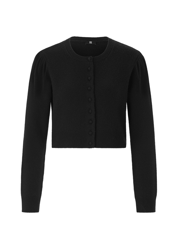 Cardigan mit Puffärmeln