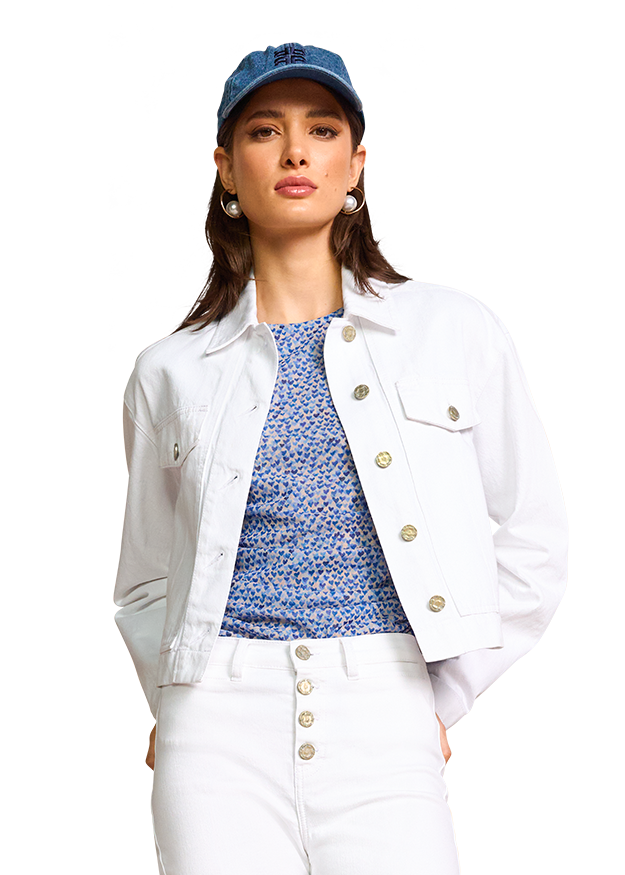 Jacket in Authentic White Denim Jacket in Authentic White Denim
