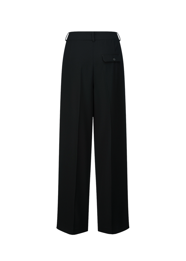 Hose, Schwarz, Cargo-Tasche, Weite, Bund