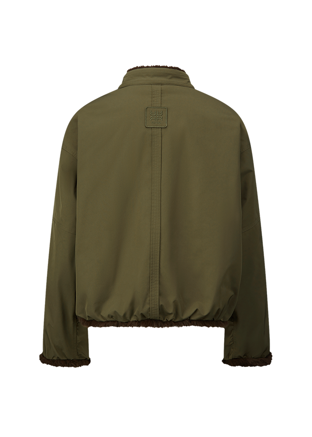 jacke, olivgrün, windjacke, Reißverschluss, Gummibund