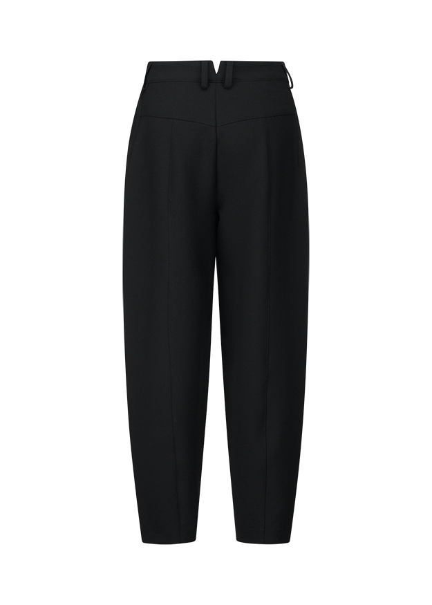 Hose, Schwarz, Hose mit Bund, Gerade Beinform, Kleiderhose