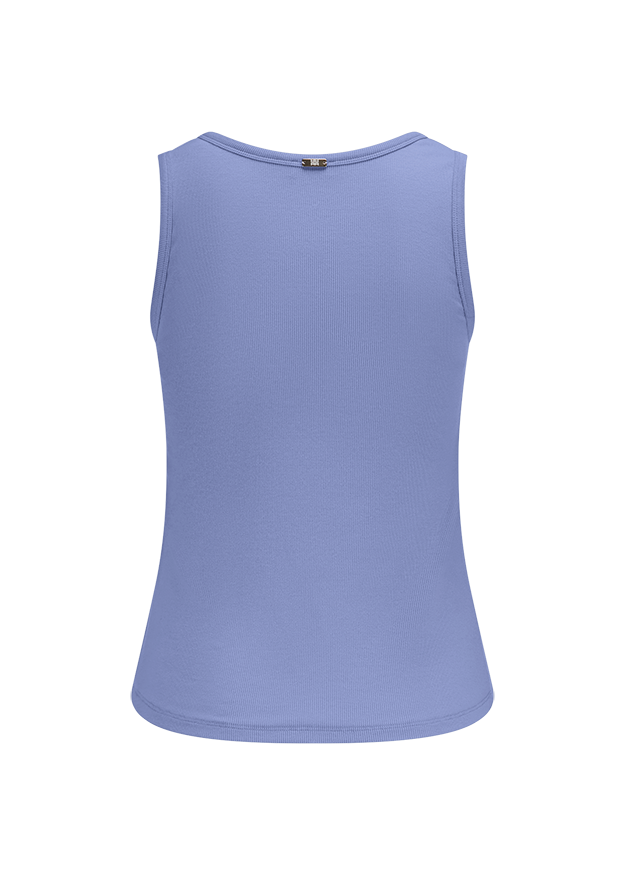 Tanktop, SLEEVELESS, Lila, Strukturstrick, Unifarben