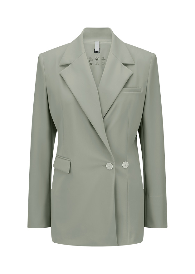 blazer, damen blazer, einknopf/blazer, reversjacke, grünton blazer