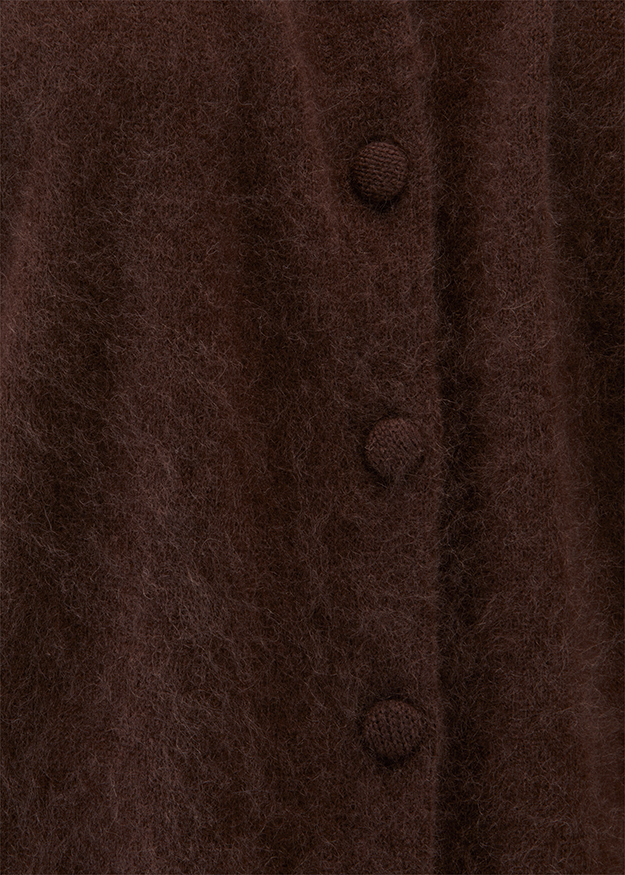 cardigan, knit, buttons, brown, textured