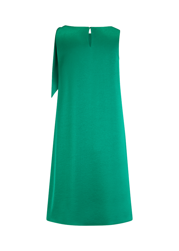 einteiliger maxikleid, grün, crepeoptik, unifarben, lange garderobe