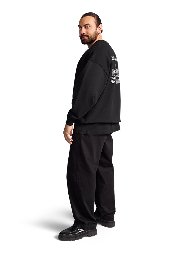 Sweatshirt with Maison RIANI Print Sweatshirt with Maison RIANI Print