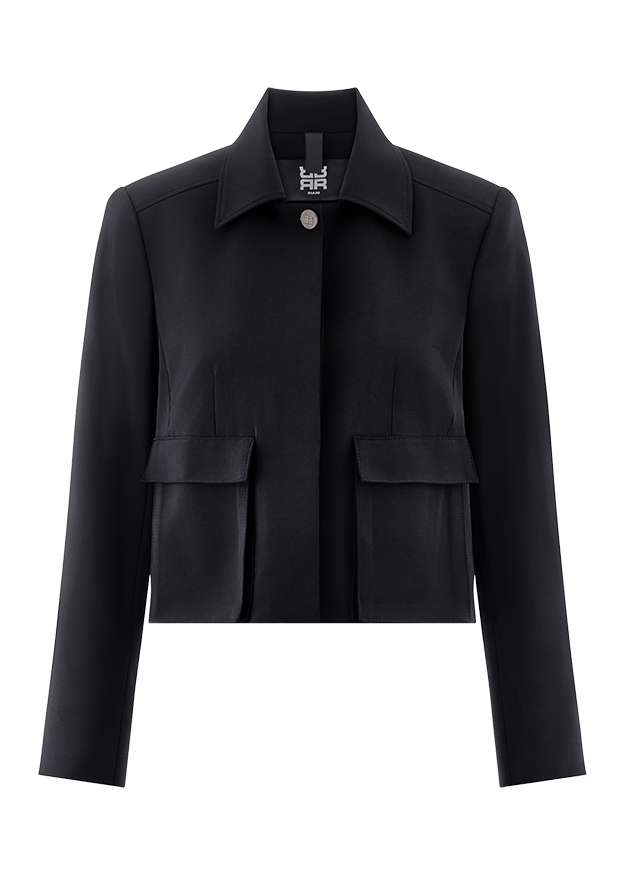 Kurze Jacke Mit Kragenn Kurze Jacke Mit Kragenn