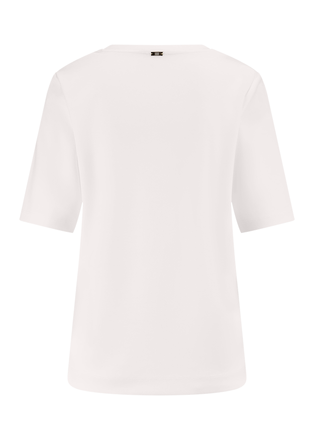 T-Shirt, Weiß, Kurzarm, Rundhals, Uni