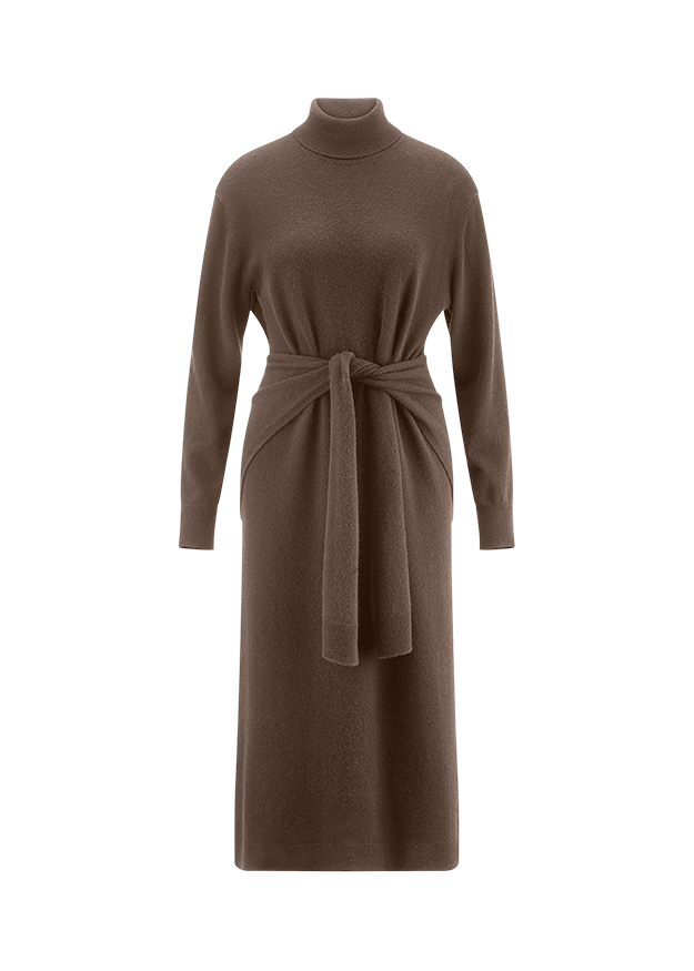 Knitted Dress witht Wrap