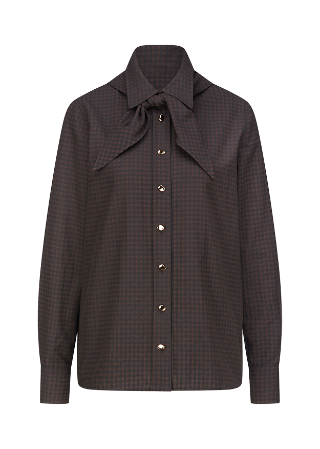 Hemd, PETITE Muster, Gingham, Kragenbinde, Knopfleiste