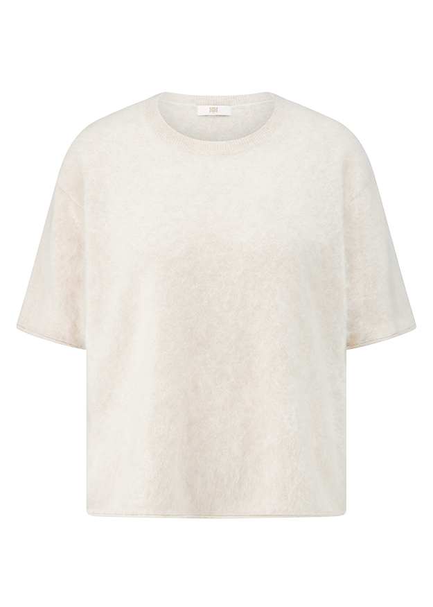 weiss, lose Passform, Pullover, T-Shirt, ruhige Struktur