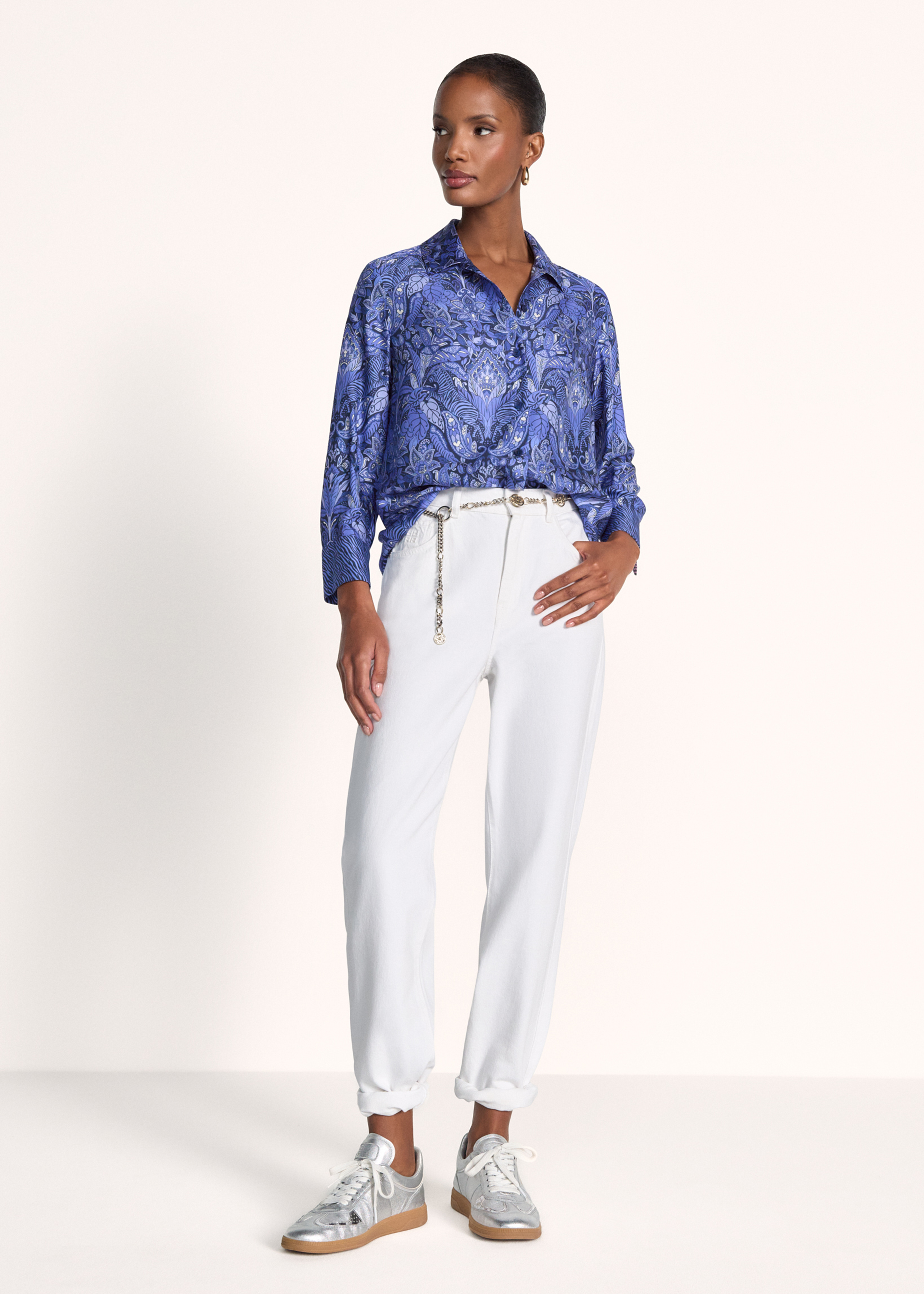 Bluse mit Paisley-Print