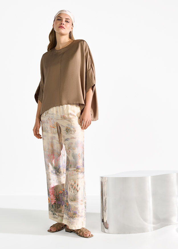 Leinen, Modisch, Hosen, Person, Frau